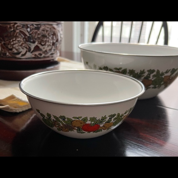 Vintage Lenovo Ware Japan Spice O’Life Metal Bowls - Picture 2 of 11